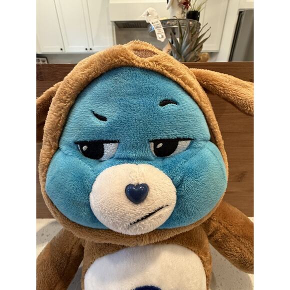 Care Bears 2021 Grumpy Bear Plush with Rear Tag and Logo Dog Suit Rain Cloud - Picture 8 of 15